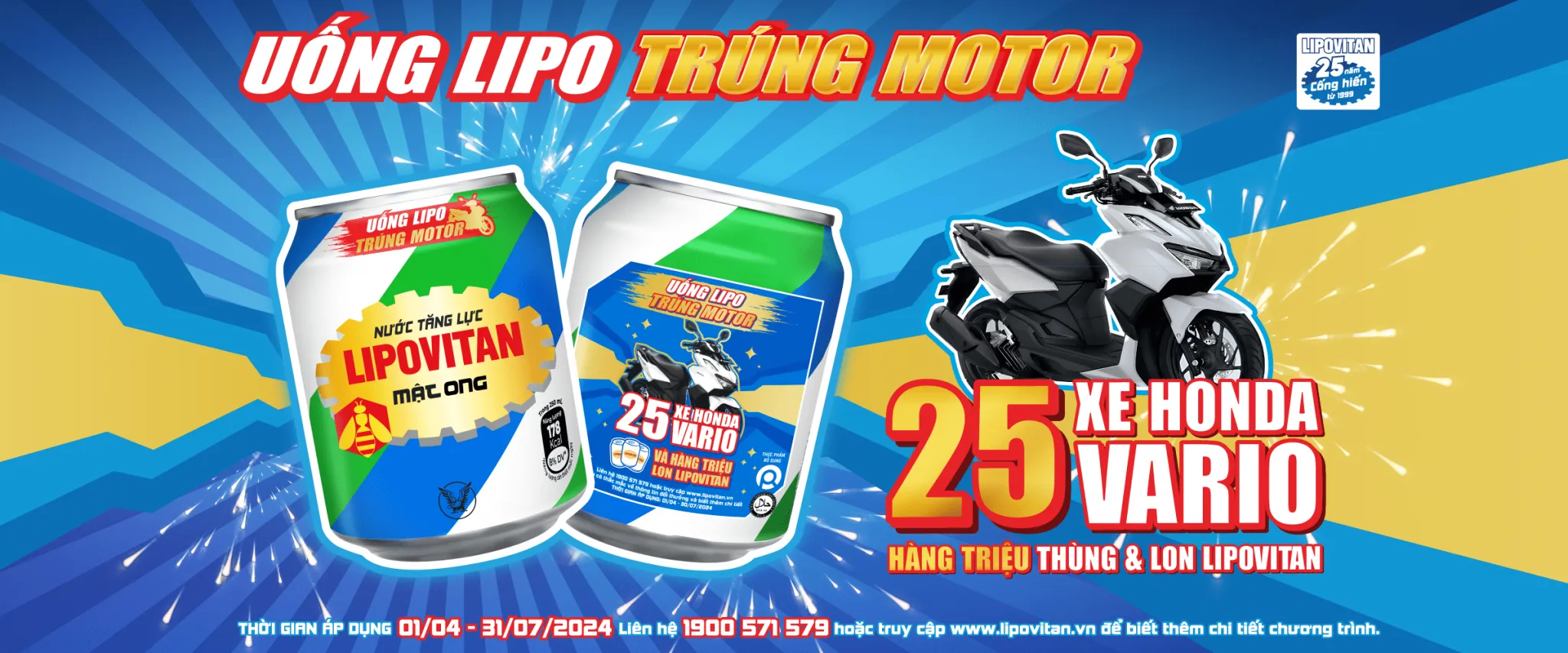 CHƯƠNG TRÌNH KHUYẾN MẠI “UỐNG LIPO, TRÚNG MOTOR” 2024